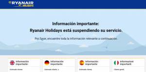 El portal de paquetes de Ryanair cesa actividad 