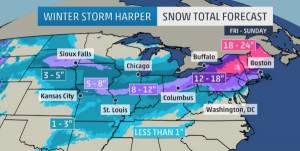 Más de 1.000 vuelos cancelados en EEUU por la tormenta Harper