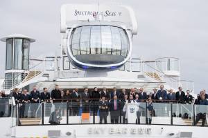El nuevo Spectrum of the Seas llegará este martes al puerto de Málaga