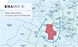 Francia restringe en un 30% los vuelos por la huelga general de servicios