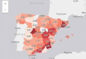 Mapa interactivo: así se calienta tu provincia debido al cambio climático