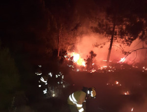 Los hoteleros ceden camas a los efectivos que combaten el fuego en Málaga