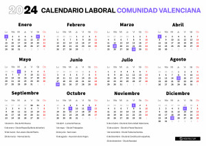 El Calendario Laboral de Comunidad Valenciana 2024 tiene un festivo extra