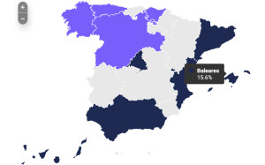 Tres comunidades copan el 50% de las reservas de hotel en España