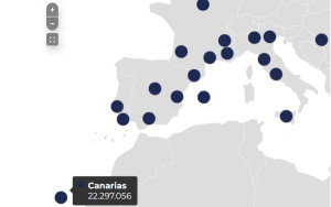 Las 20 regiones de Europa con más pernoctaciones en vivienda turística