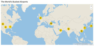 Estos son los aeropuertos con más plazas del mundo en noviembre