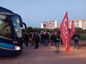 Huelga de autobuses hoy y mañana para reivindicar la jubilación anticipada