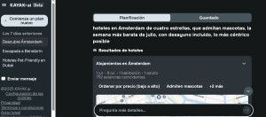 Kayak fusiona las metabúsquedas de viajes con ChatGPT