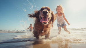 Mapa con las playas caninas que admiten perros en España en verano